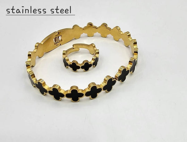 Black Versace cuff set